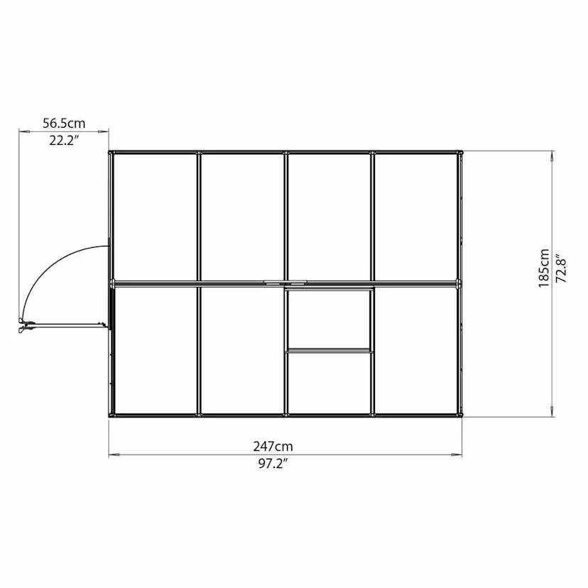 Växthus gop Mythos 5 kvm