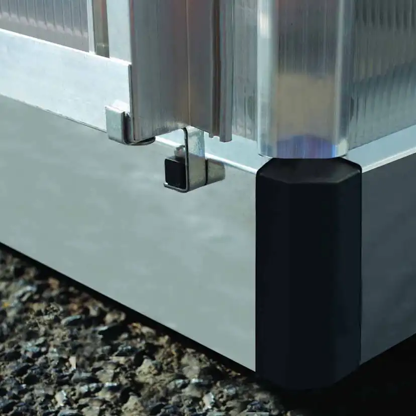 Växthus gop Multi Line Mythos Aluminiumram med UV-Skyddat Polykarbonatglas, 5.7 m²