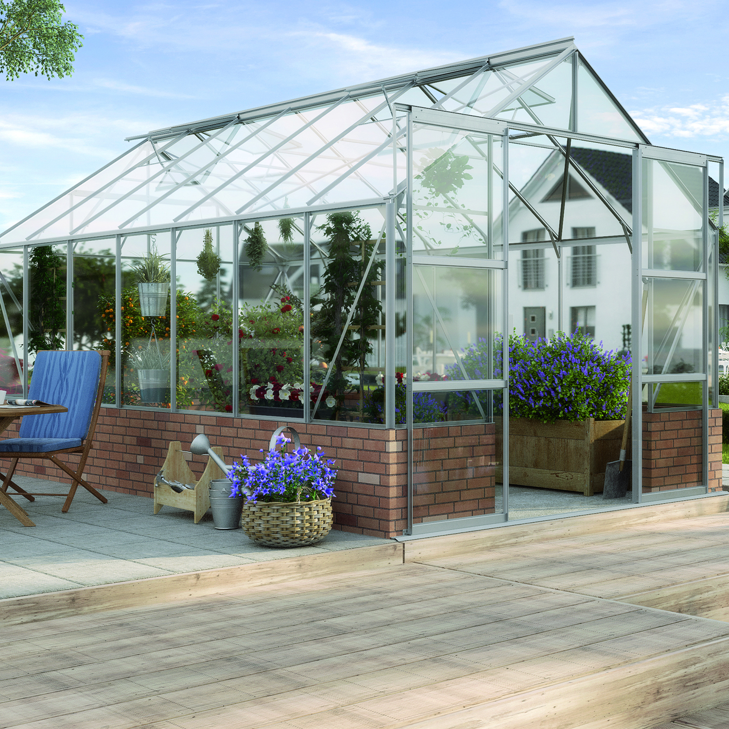 Växthus På Mur Vitavia Cassandra 11,5 kvm