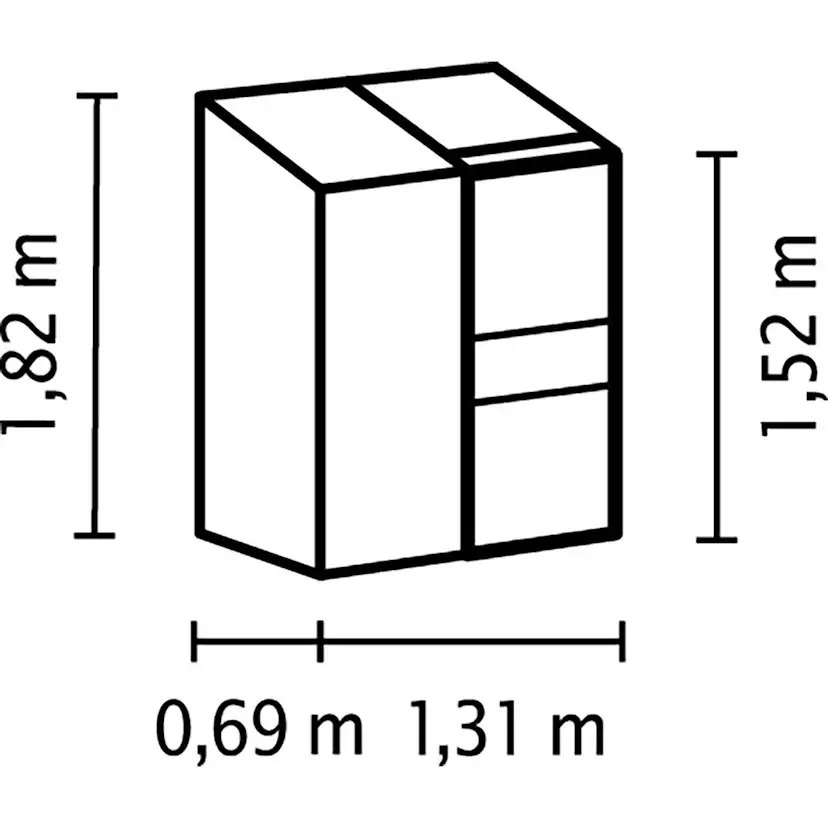 Växthus Plast Vitavia Ida 900 med Polykarbonat och Sockel