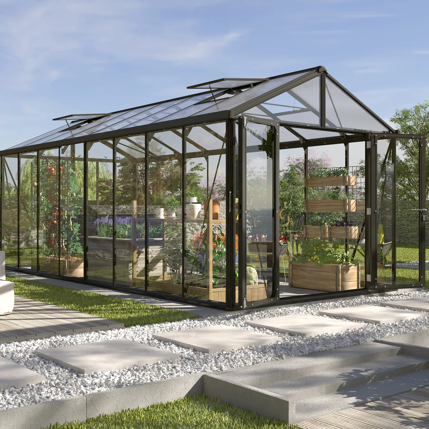 Växthus Vitavia Poseidon 15,7 kvm