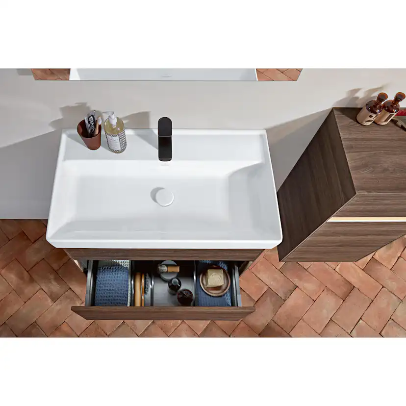 Tvättställsskåp Villeroy & Boch Collaro med 2 Lådor för Inbyggt Skåpstvättställ