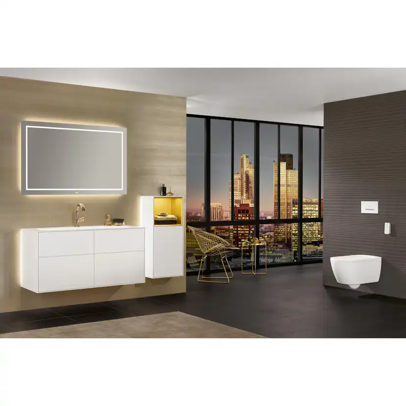 Väggskåp Villeroy & Boch Finion med 1 Dörr och Öppen Hylla Uppe 418 mm