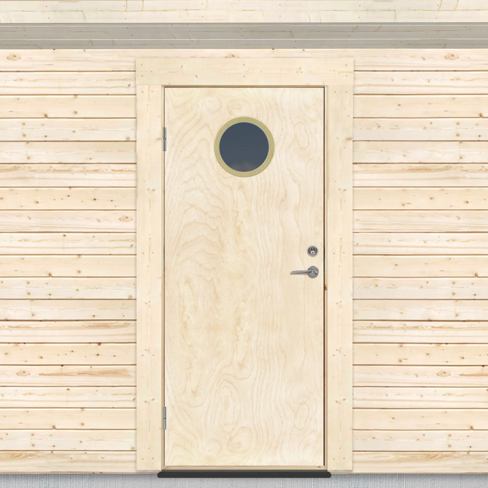 Varmförrådsdörr Sveadörren Runt Fönster Obehandlad