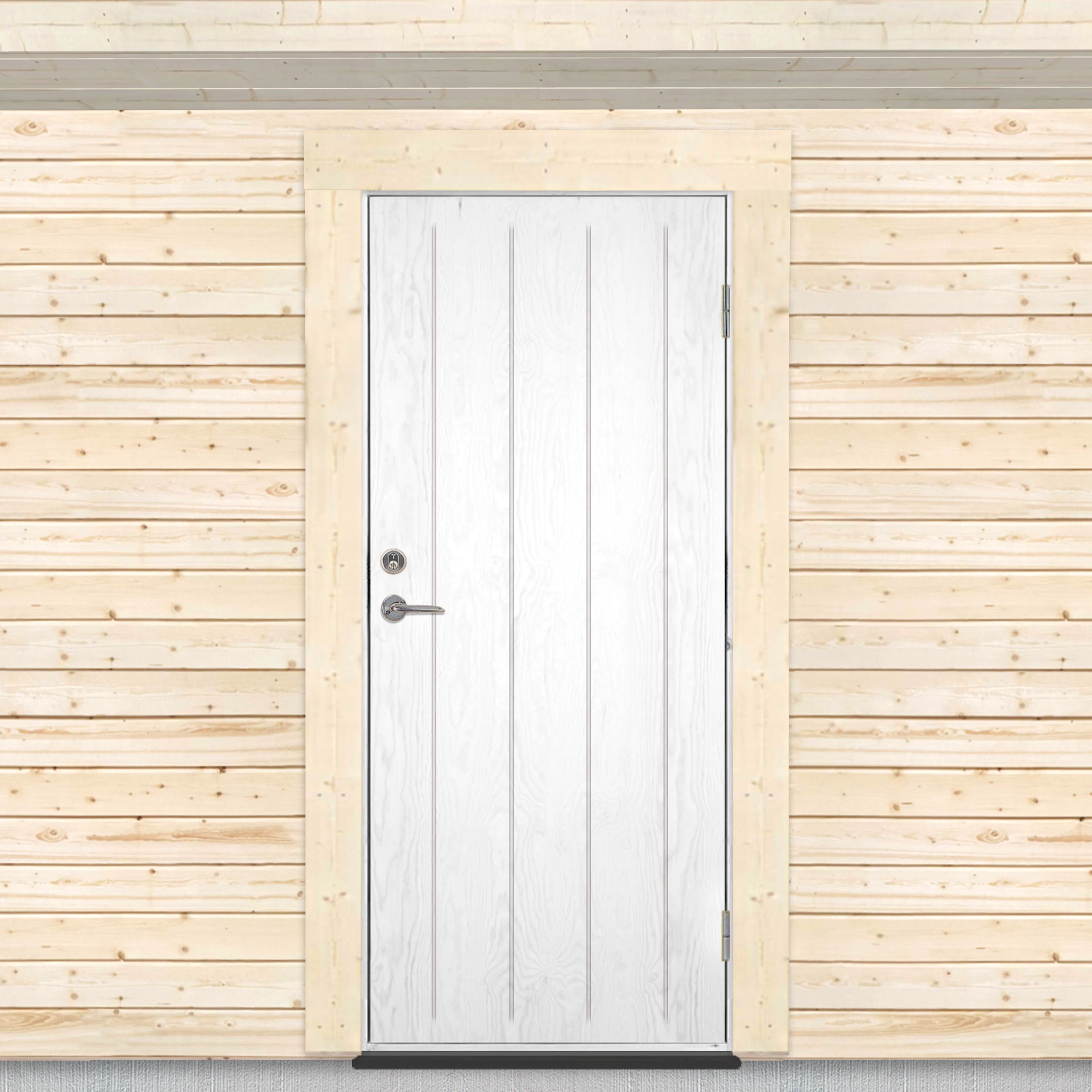 Varmförrådsdörr Sveadörren Grundmålad