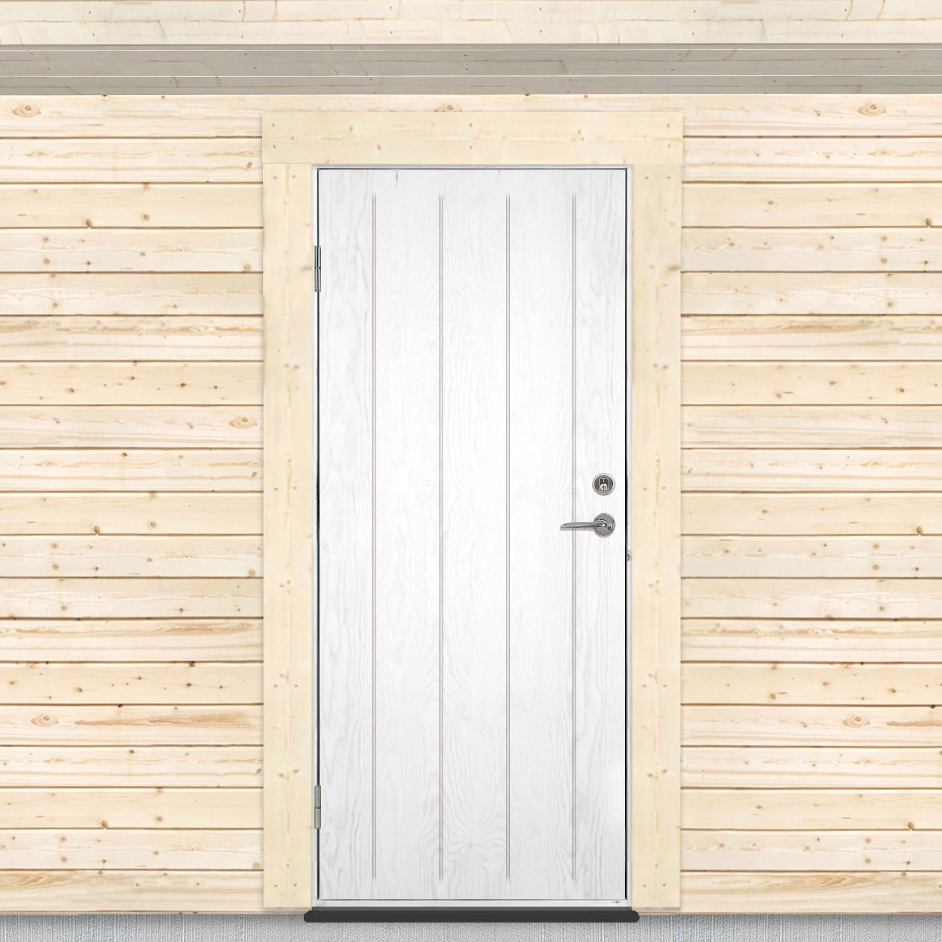 Varmförrådsdörr Sveadörren Grundmålad