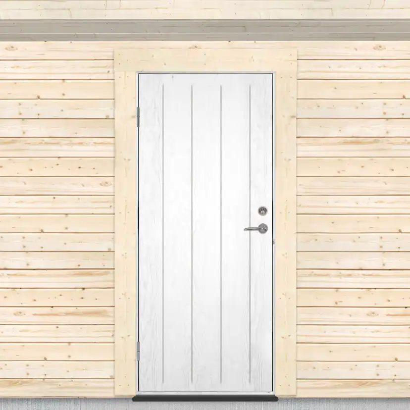 Varmförrådsdörr Sveadörren Grundmålad