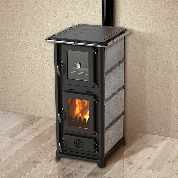 Vedspis MBS Olympia Plus Täljstenskamin med Kokplatta & Ugn