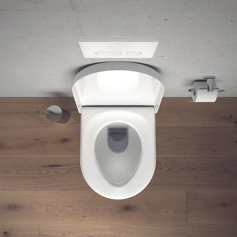 Vägghängd Toalettstol Duravit Starck 3 252709 Rimless utan Toalettsits