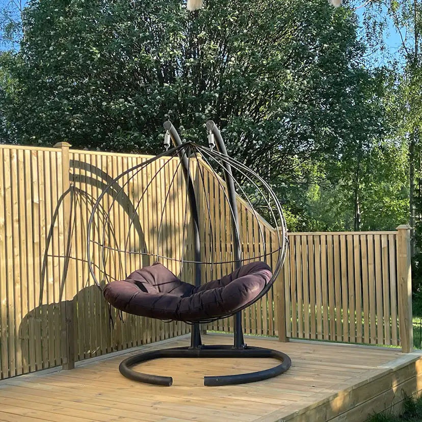 Skärm Jabo Vertikal 4 Tryckimpregnerad Gran 81,5x159/89 cm Höger FSC (B)