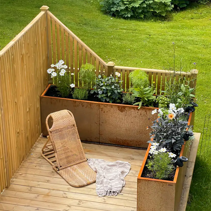 Skärm Jabo Vertikal 1 Tryckimpregnerad Gran 159x159 cm FSC (B)