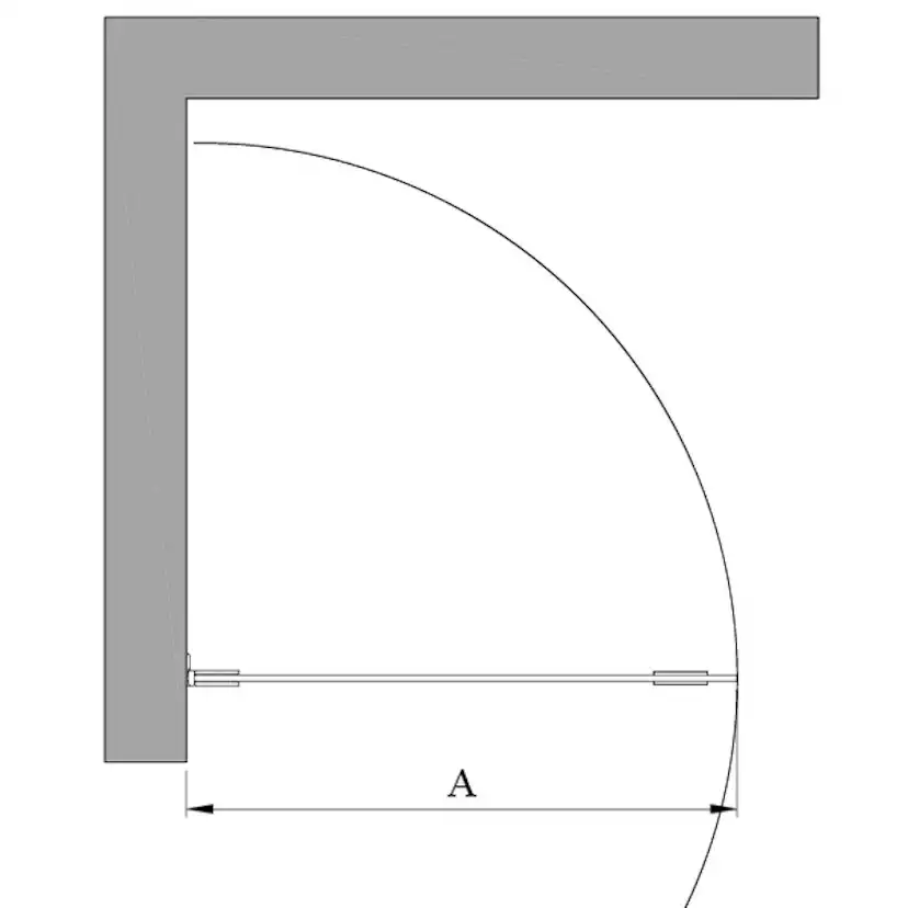 Duschdörr Hietakari Vetro 512 Vändbar