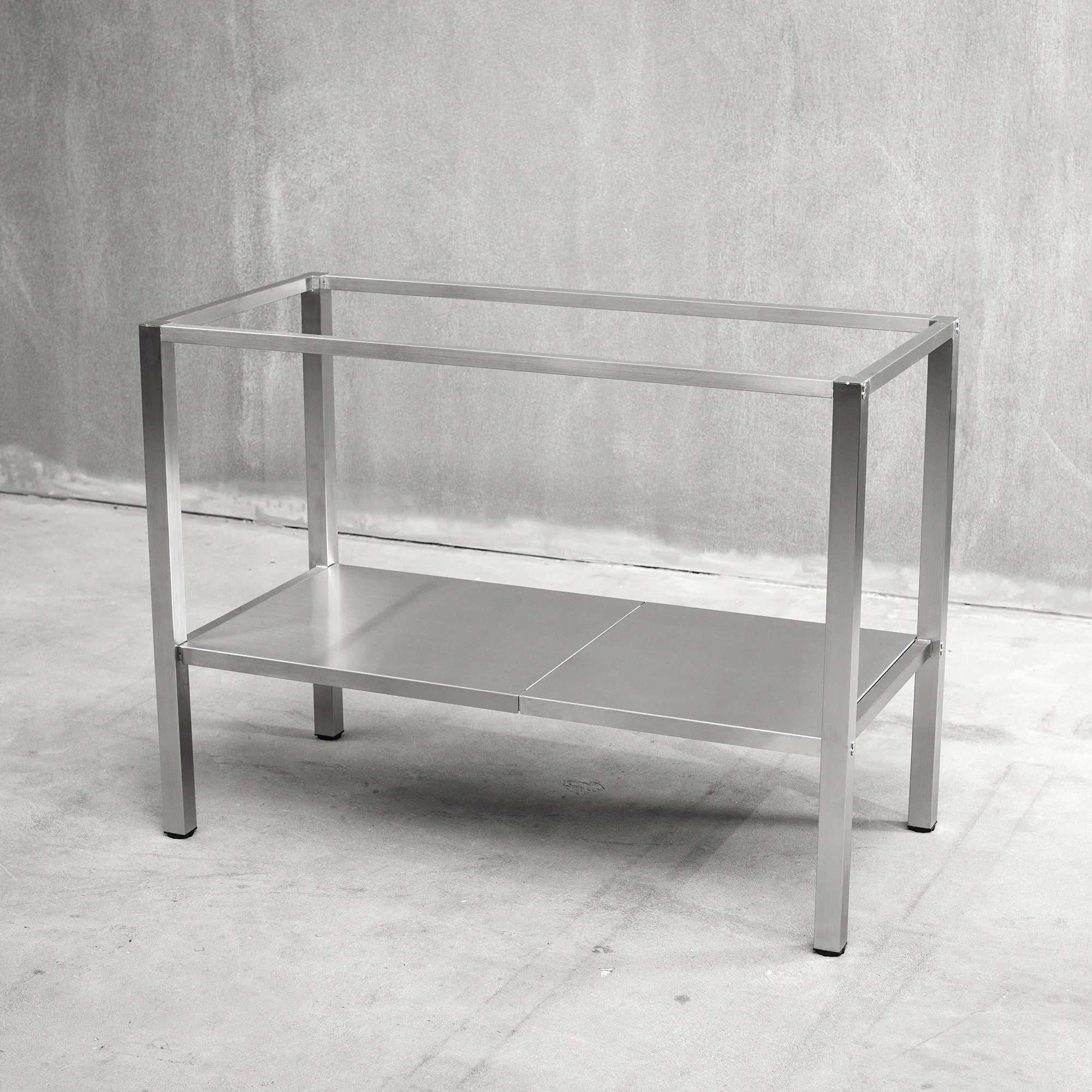 Bänkstativ Vilan Stainless Rostfri Variant Stativ med Underhylla