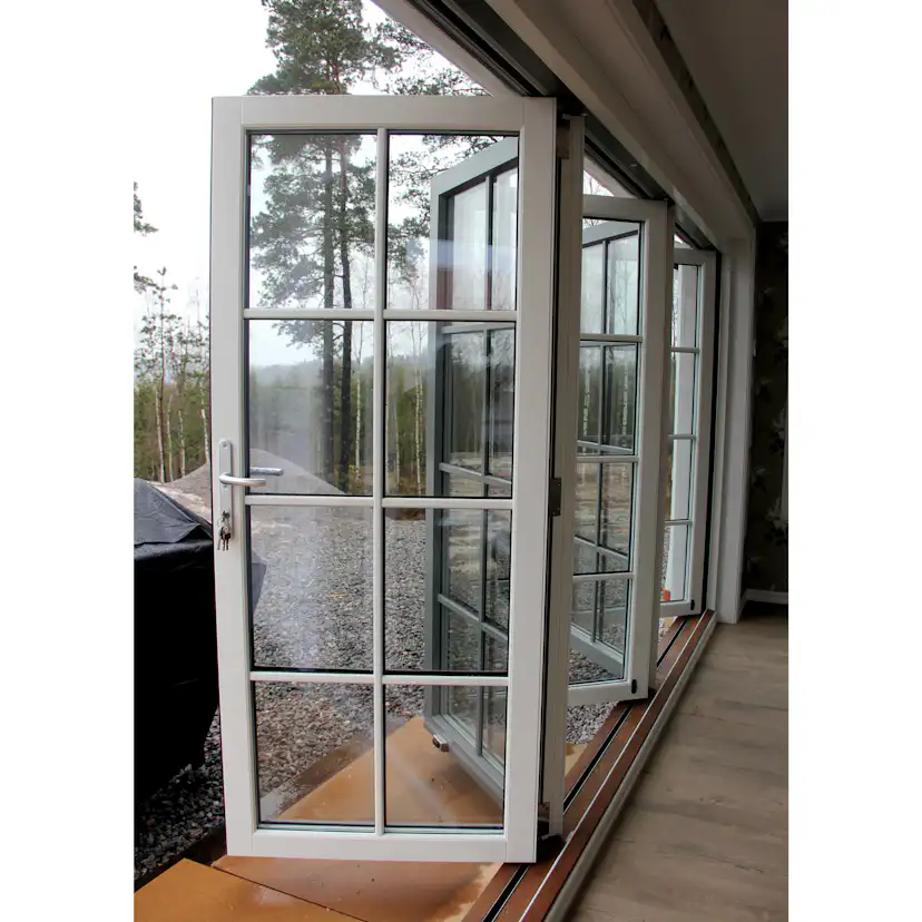 Vikdörr Vilenta Åre Trä/Aluminium 4-Delat