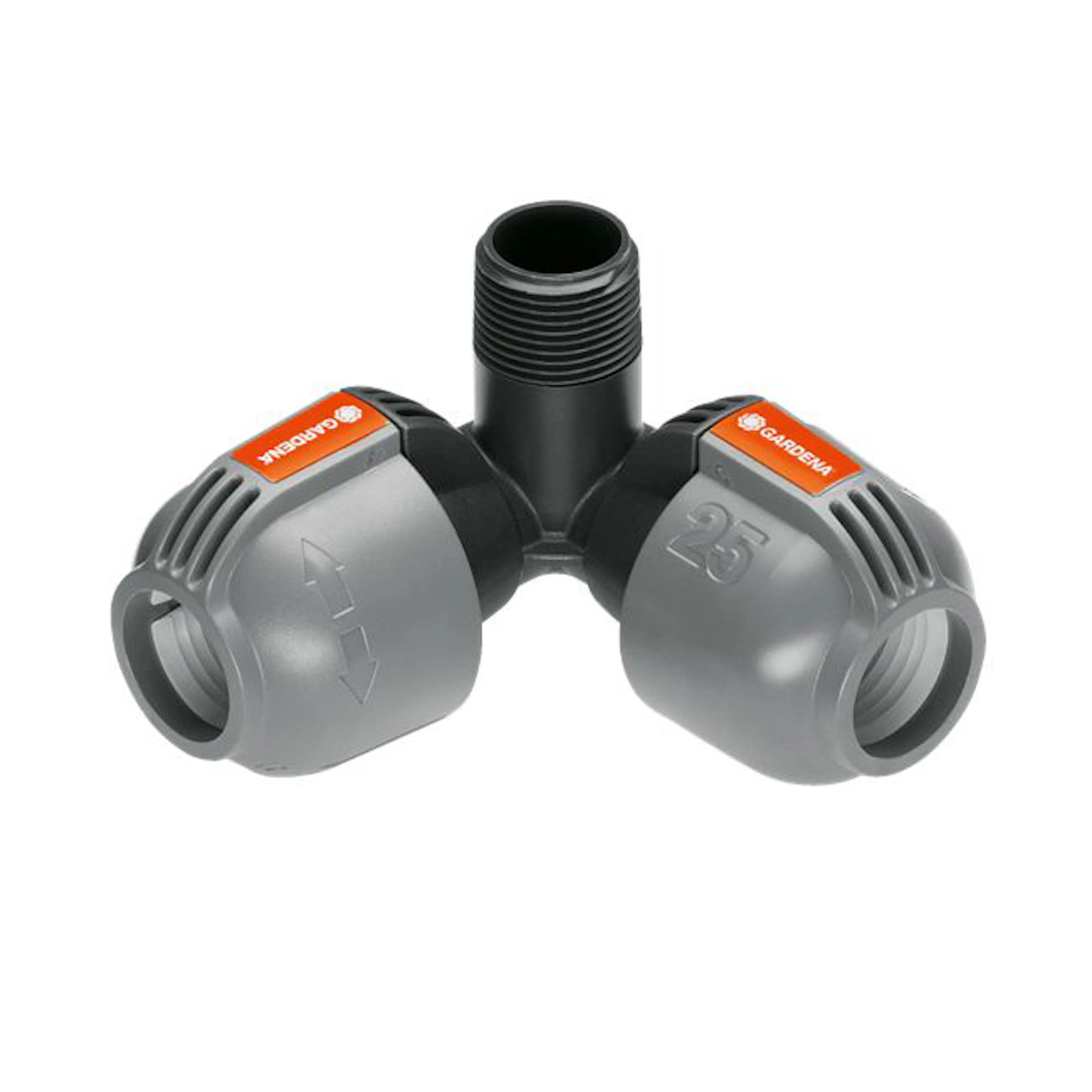 Vinklad L-skarv Gardena 25 mm x G 3/4 Hangänga