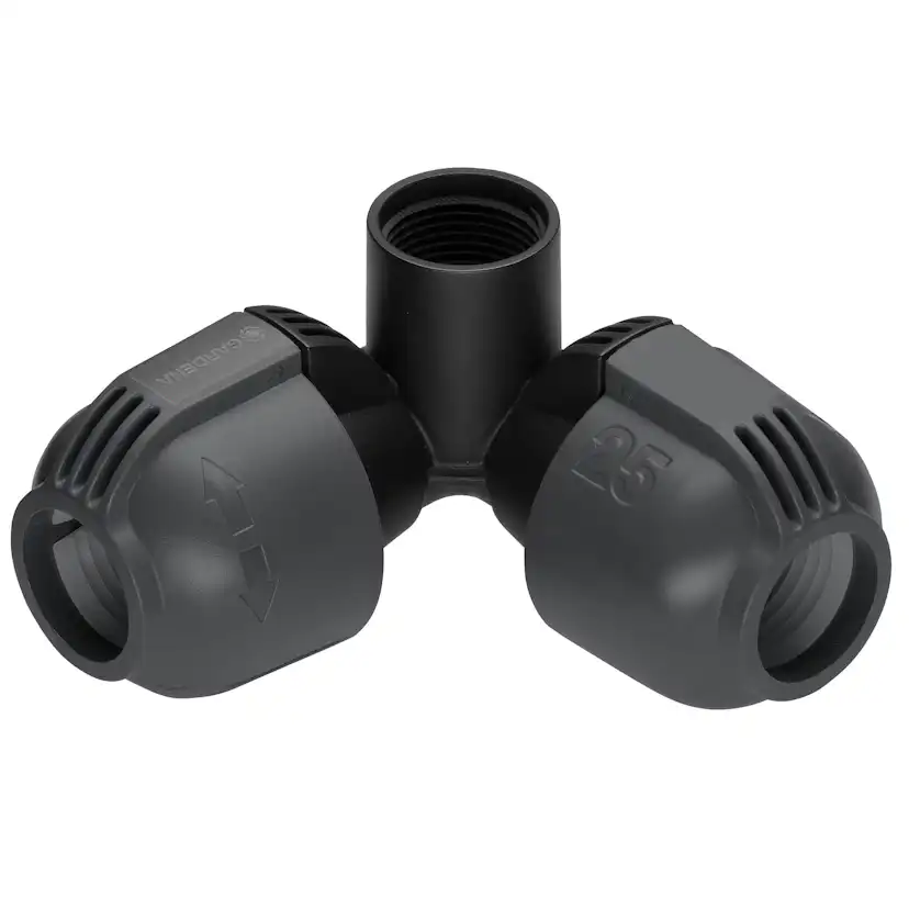 Vinklad L-skarv Gardena 25 mm x G 3/4 Hongänga