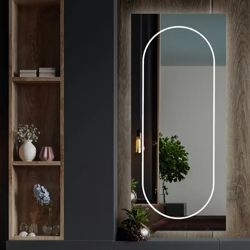 Spegel Vidi Vista med LED-belysning