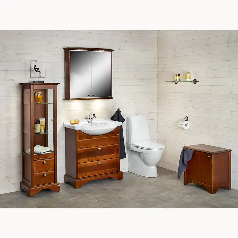 Vitrinskåp DuoBad Sekel med LED-belysning