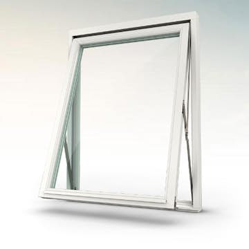 Vridfönster NorDan Tanum 3-Glas Lagerfört Aluminium