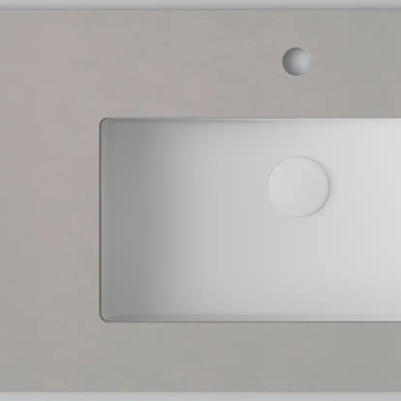 Bänkskiva INR Wave med 1 Tvättställ och hål för Blandare