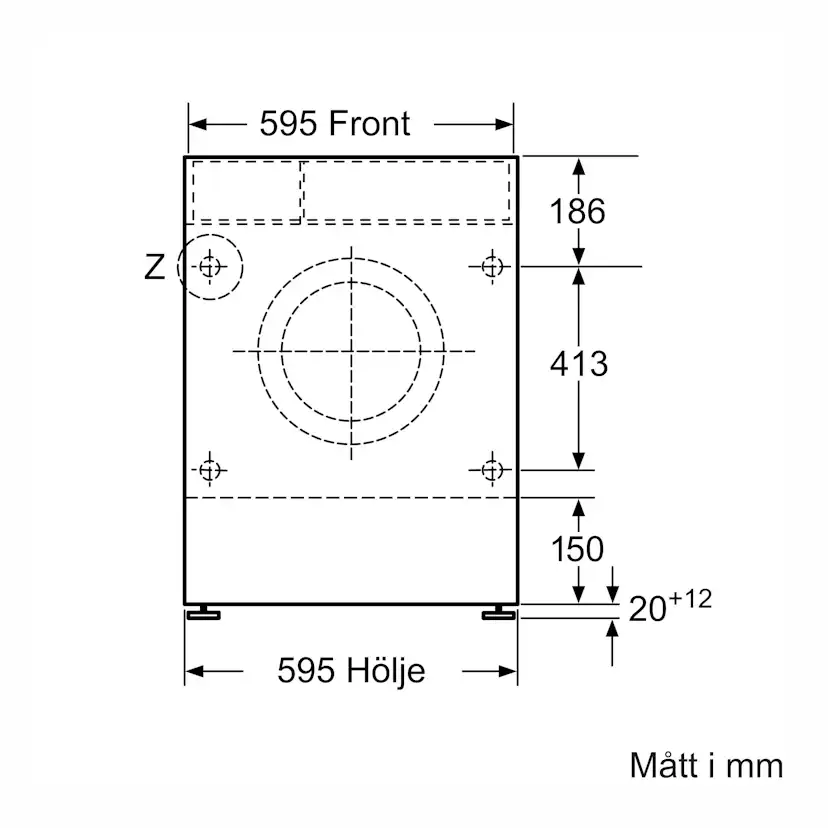 Tvätt/Torkmaskin Siemens iQ300 WK14D322DN Integrerad