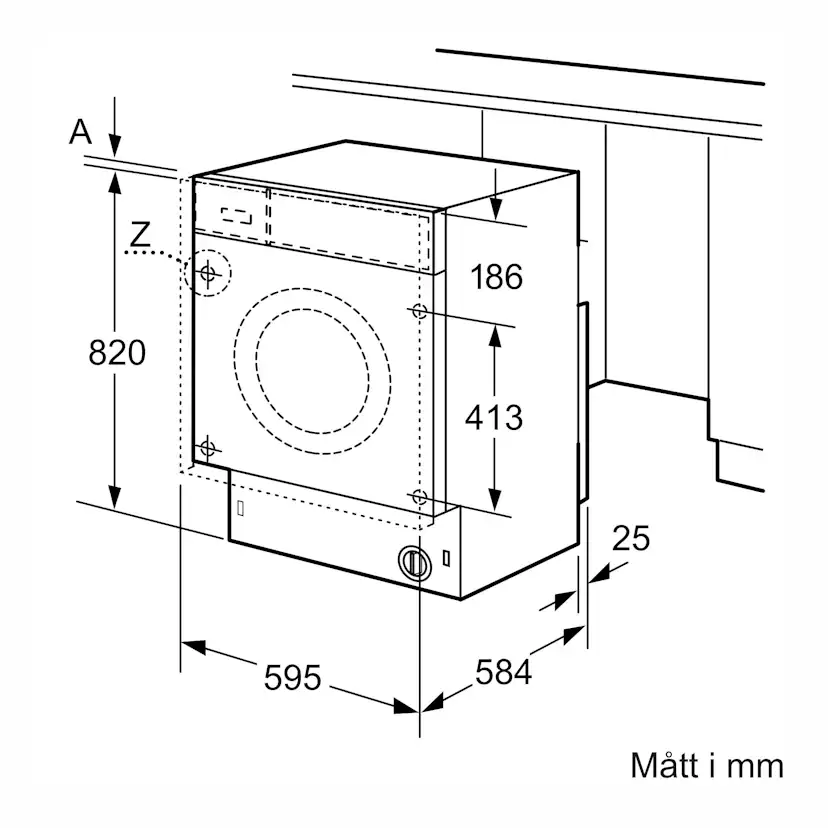 Tvätt/Torkmaskin Siemens iQ300 WK14D322DN Integrerad