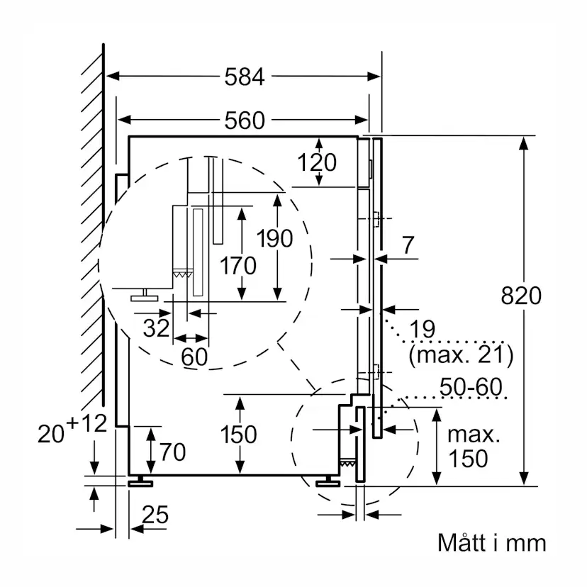 Tvätt/Torkmaskin Siemens iQ300 WK14D322DN Integrerad