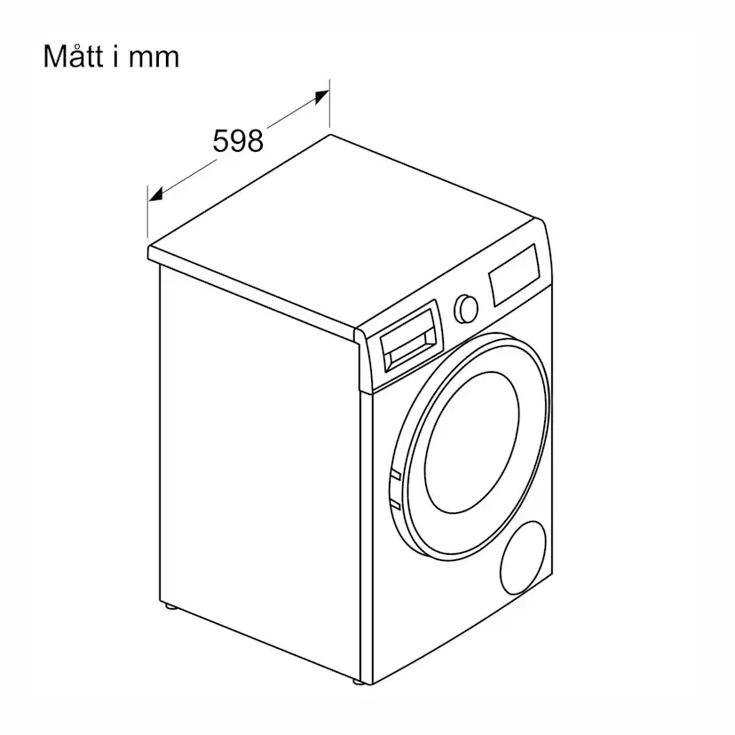 Tvätt/Torkmaskin Bosch Serie 4 WNA134L0SN