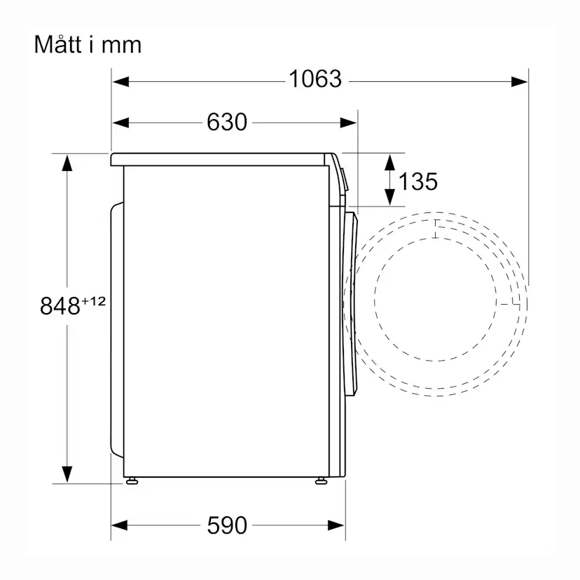 Tvätt/Torkmaskin Bosch Serie 4 WNA134L0SN