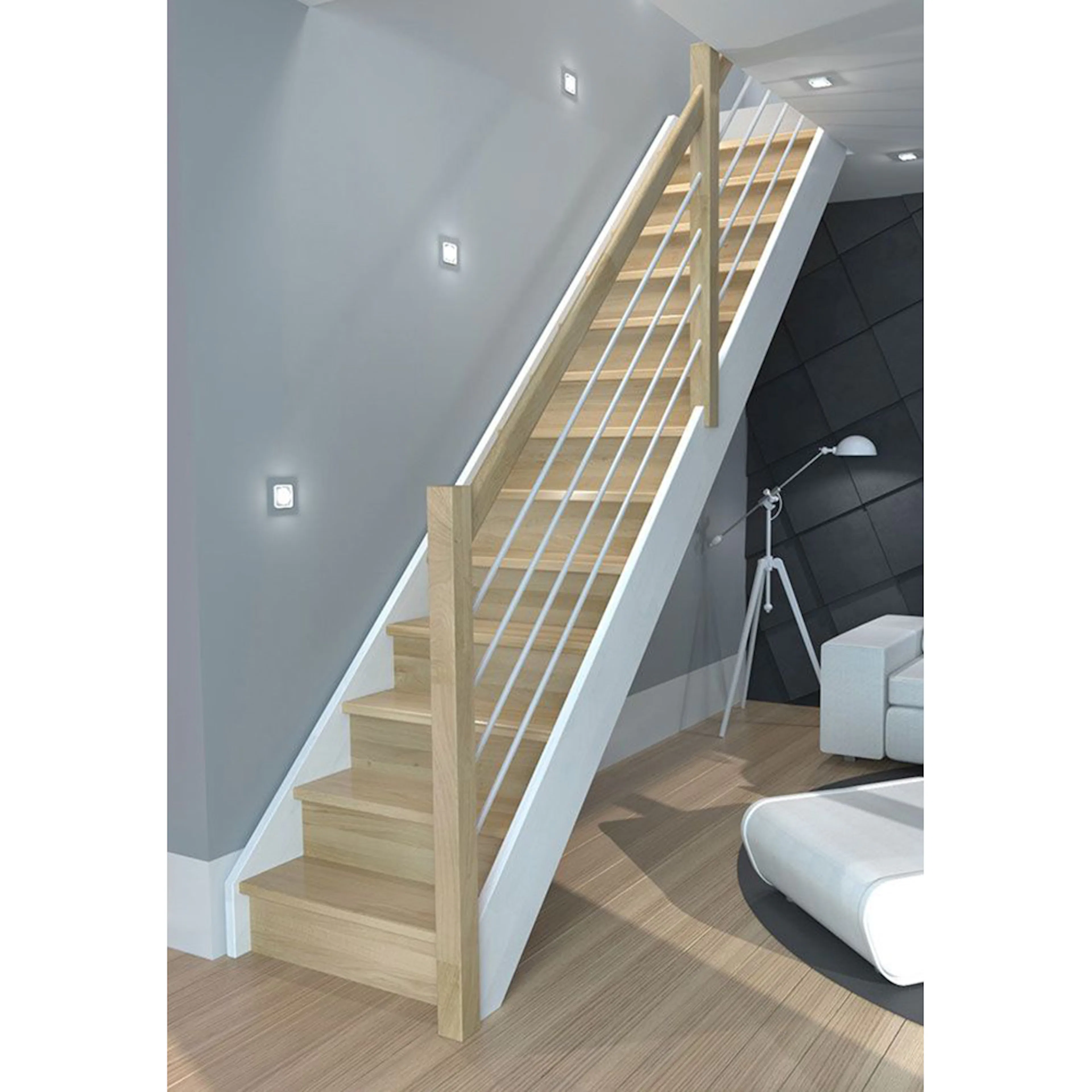 Trappa Dolle Helsinki Rak Fyllningar med Sättsteg