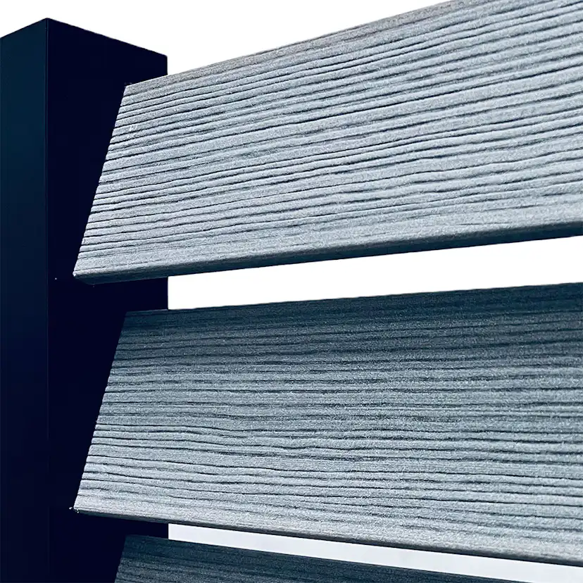 Ändstolpe Staket Recal Woodplastic Vänster