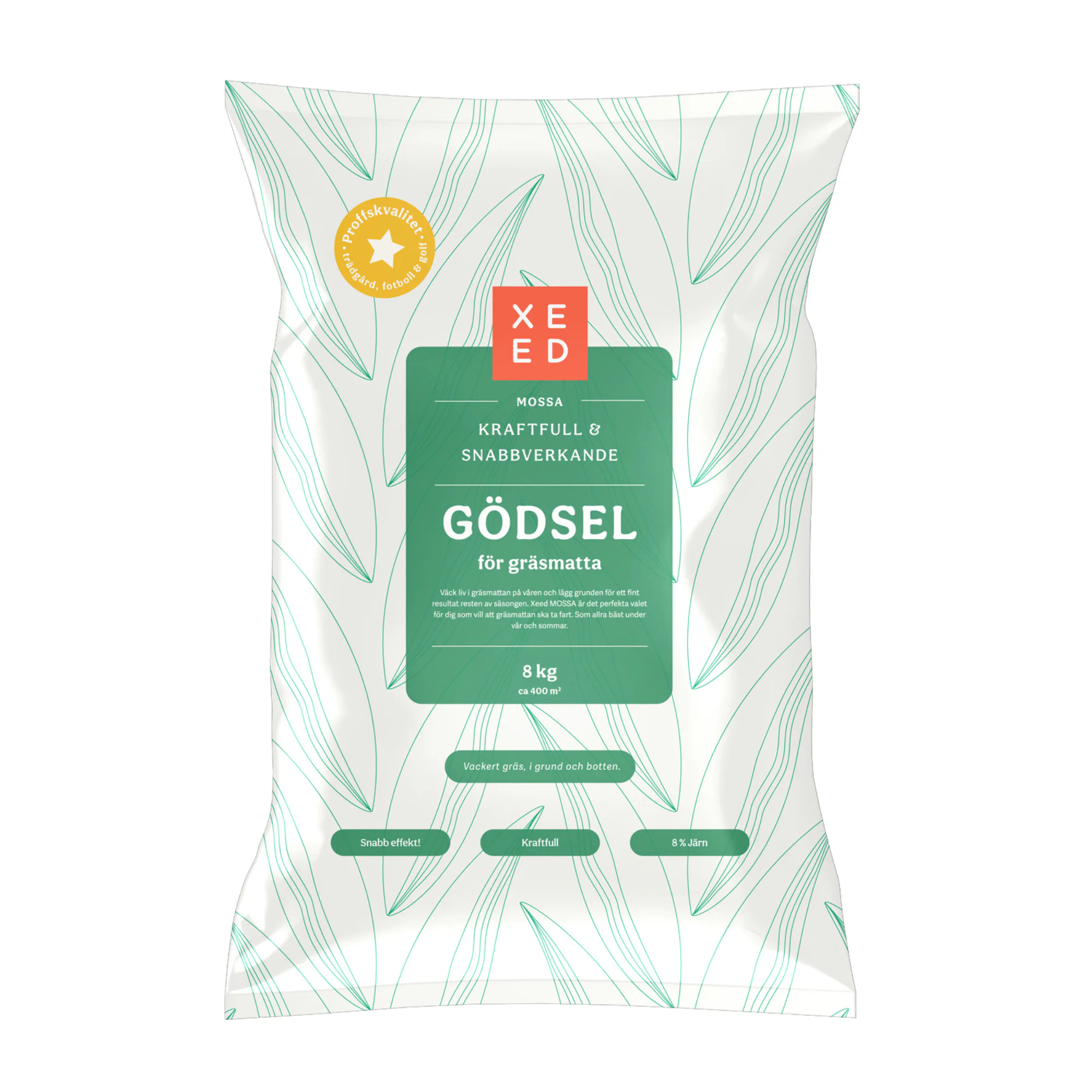 Gräsgödsel Xeed Järnberikat Gräsmattegödsel, 400 kvm