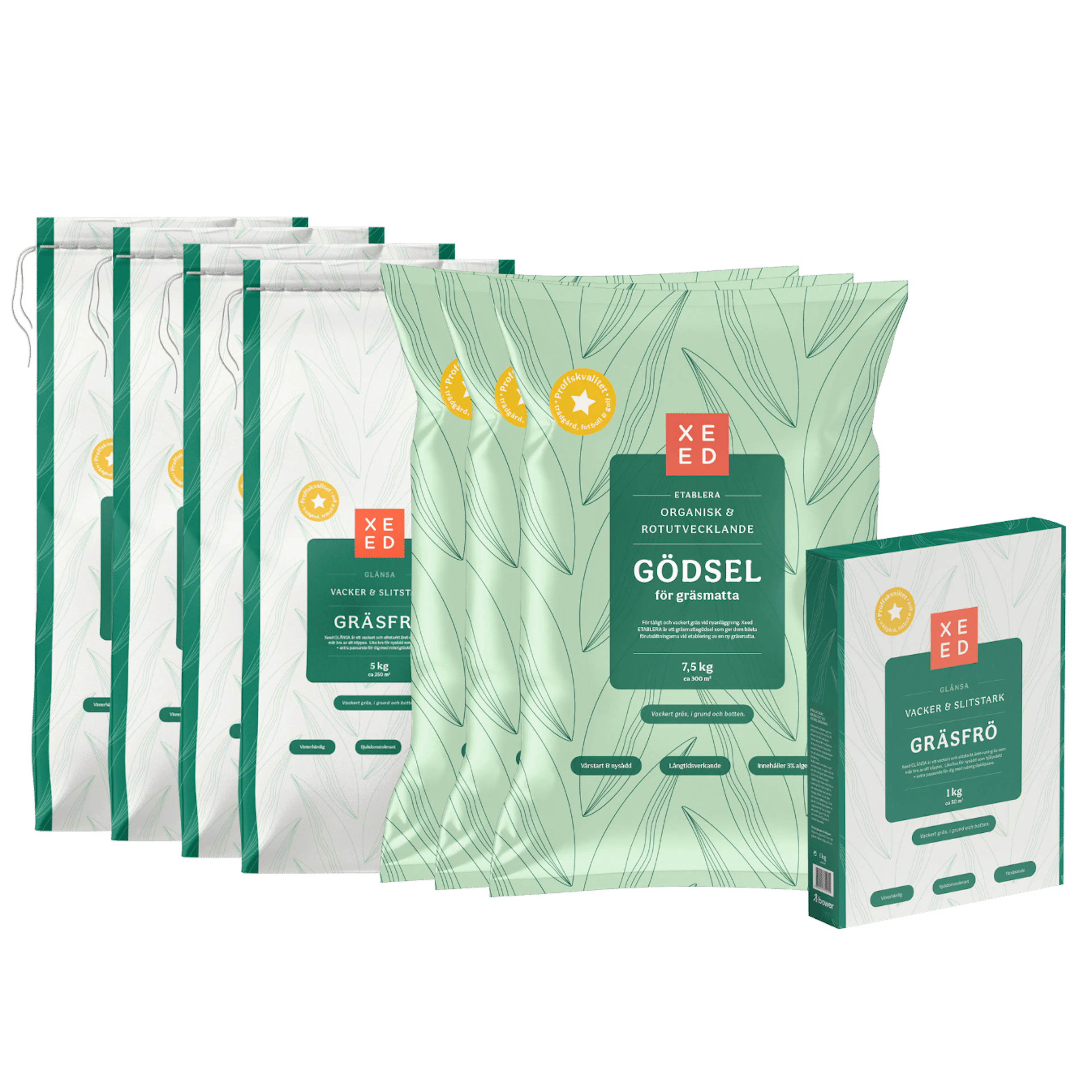 Gräsfrö Xeed Paket Med Gödsel Nyanläggning 700 kvm