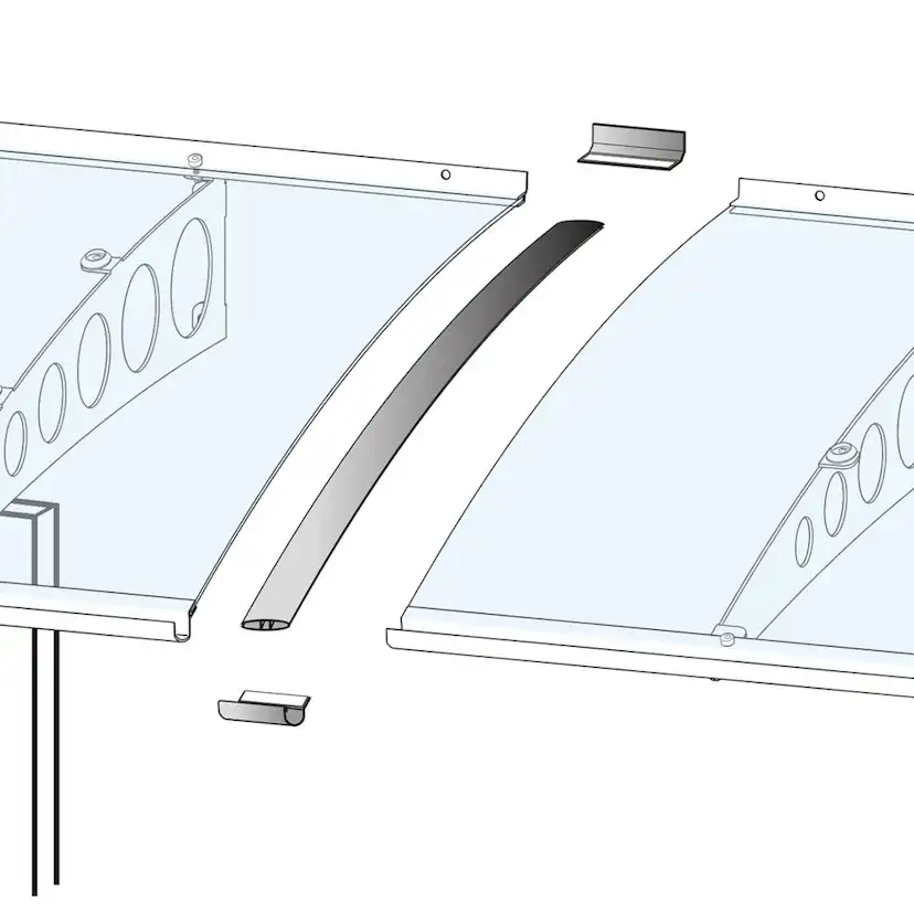 Förlängningskit gop Entrétak Vega