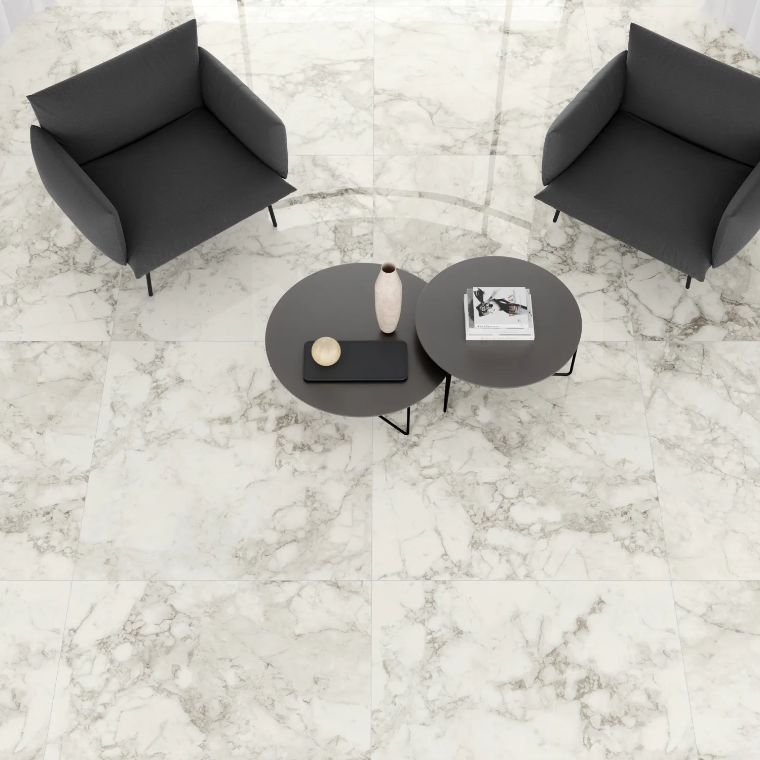 Klinker Lhådös Arabescato Marmor 60x60 cm