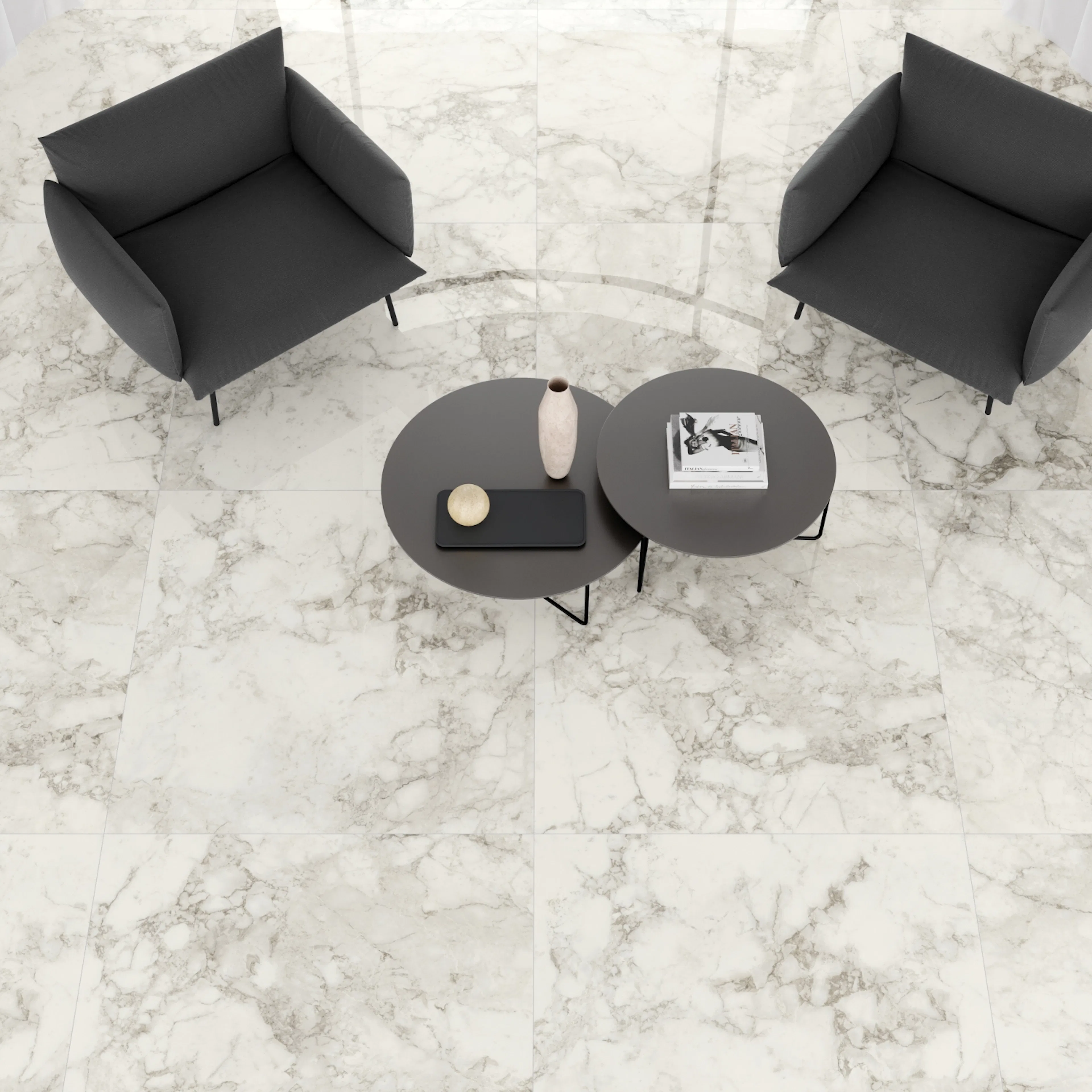 Klinker Lhådös Arabescato Marmor 60x60 cm