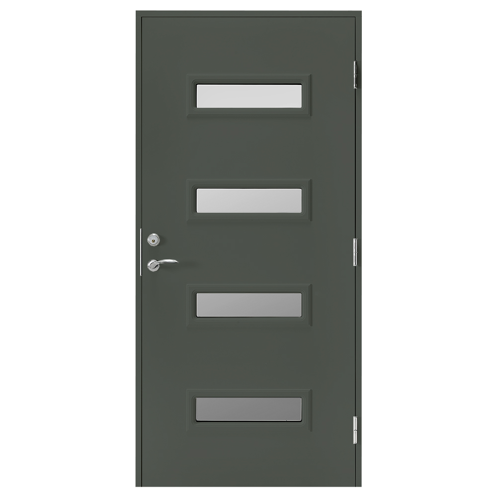 Ytterdörr Br. Johansson SY127 Sotat Glas