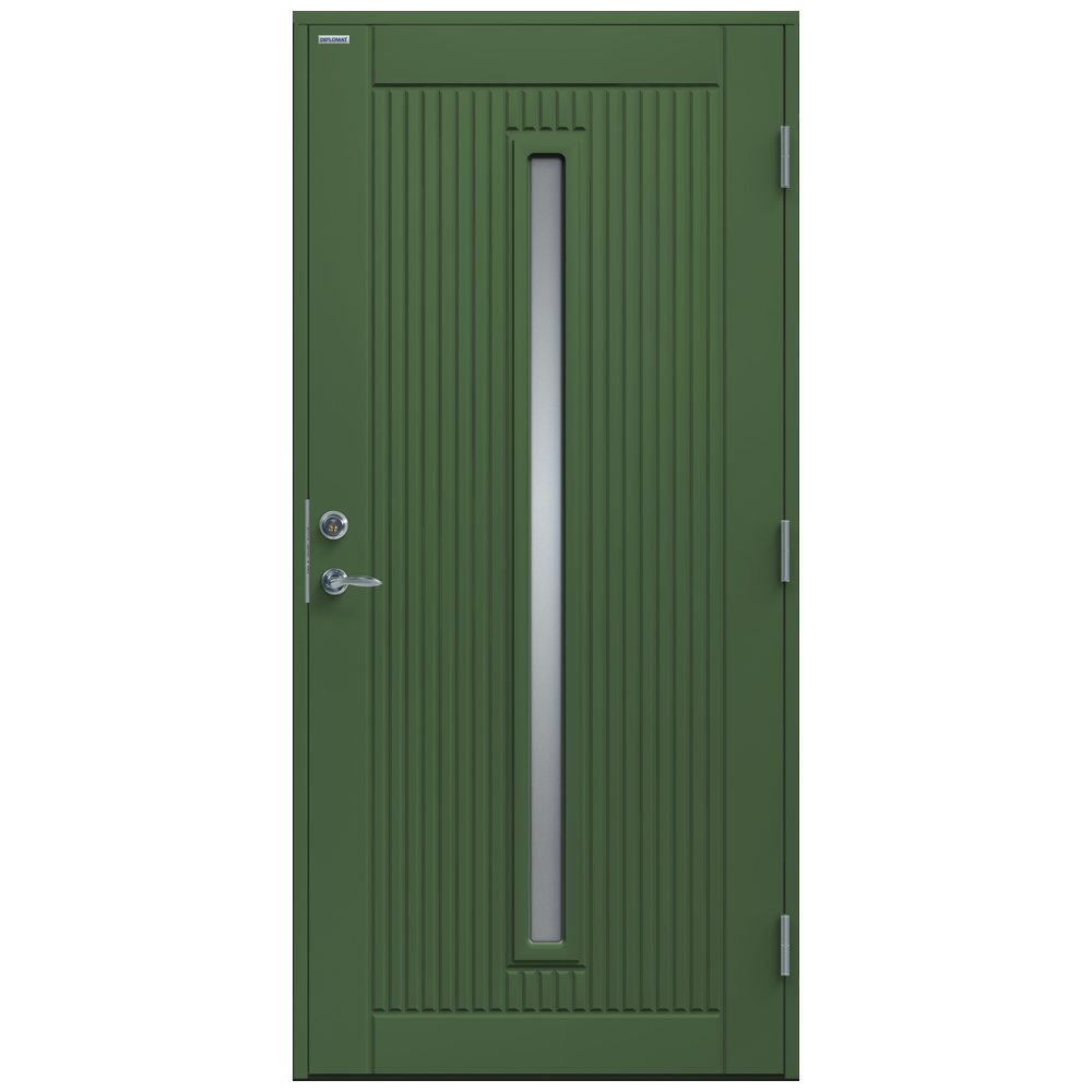 Ytterdörr Diplomat Athena Klarglas