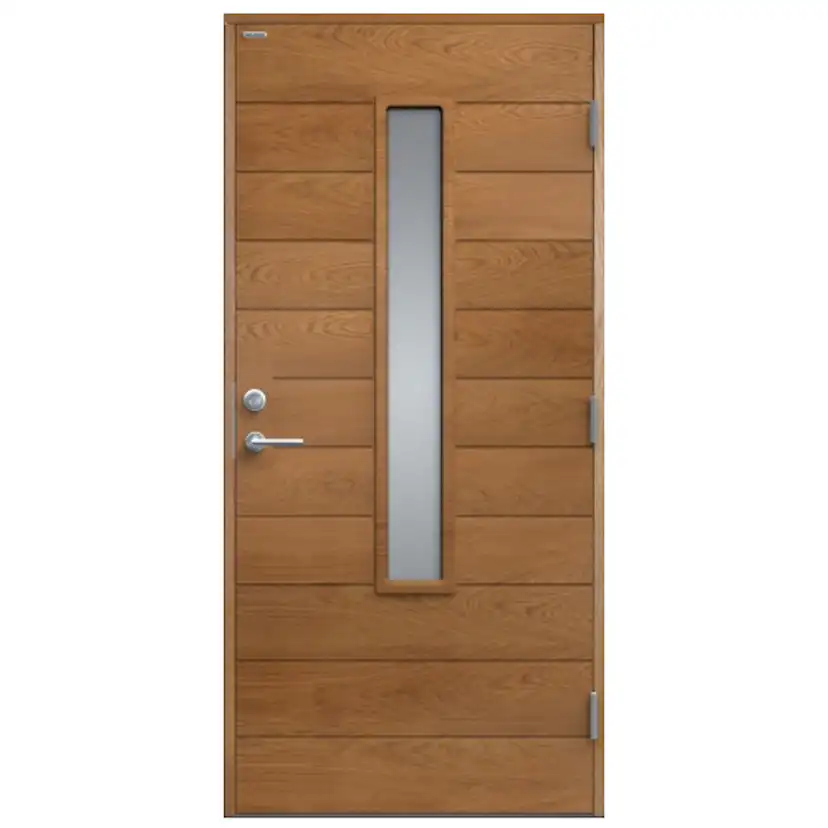 Ytterdörr Diplomat Clara Träfanér Klarglas