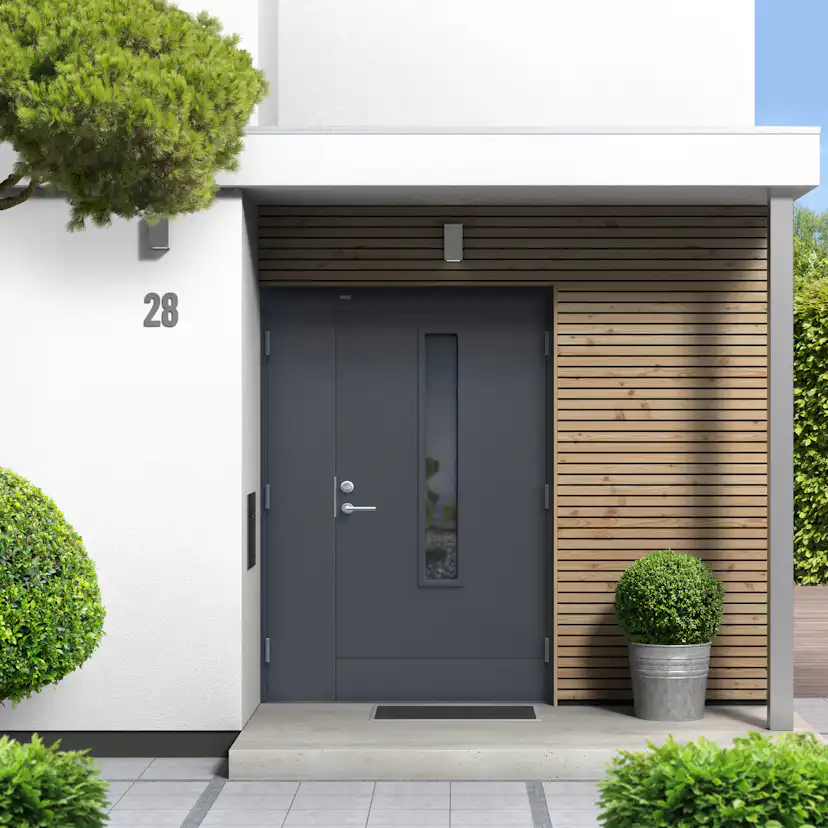 Ytterdörr Diplomat Laila Klarglas