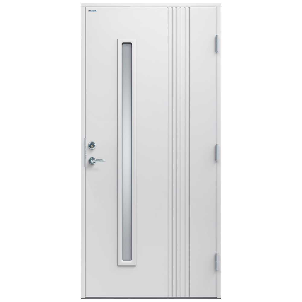 Ytterdörr Diplomat Nathalie Klarglas