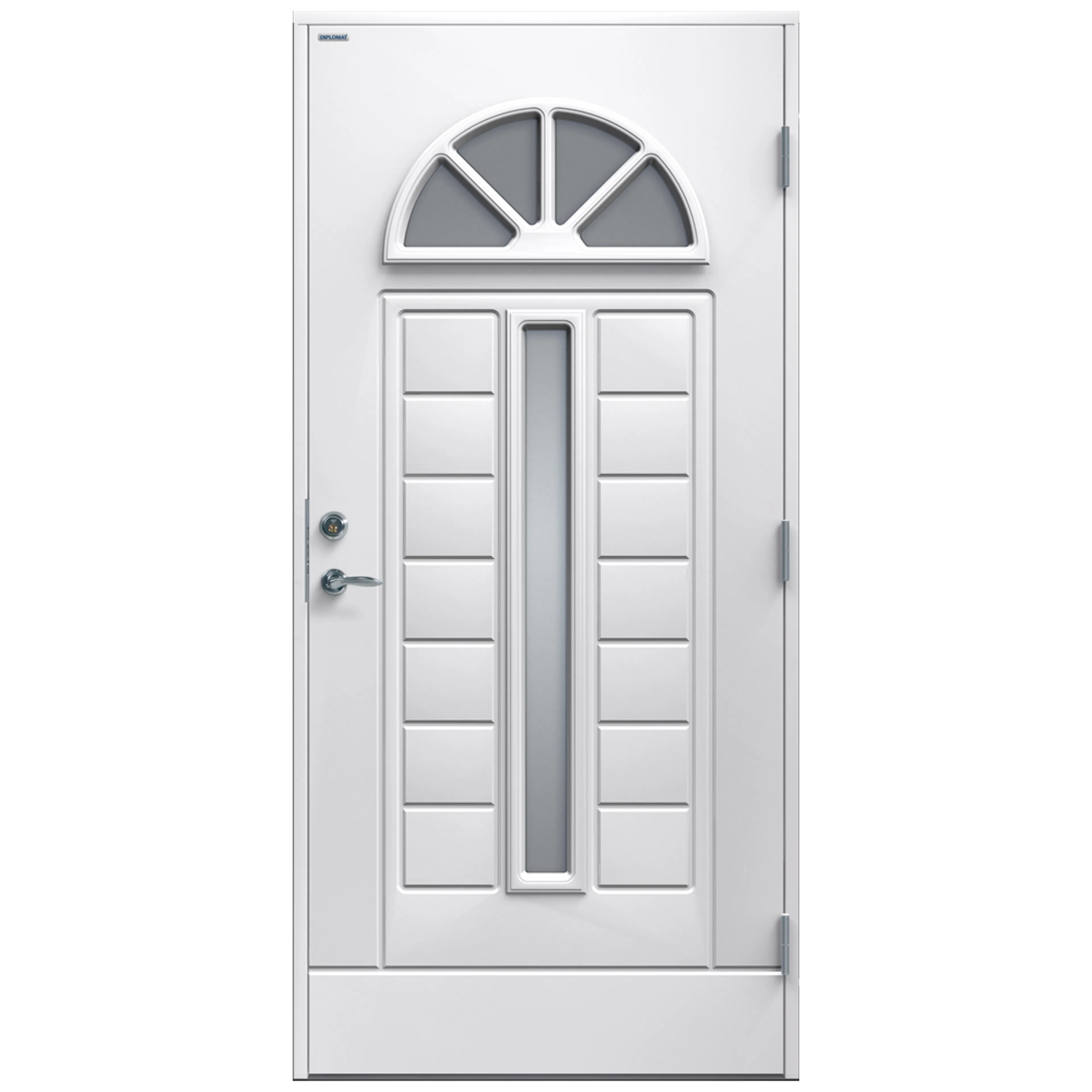 Ytterdörr Diplomat Viktoria Rökfärgat Glas