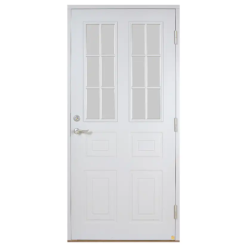 Ytterdörr Leksandsdörren Åsleden Klarglas Eco74 RC2N