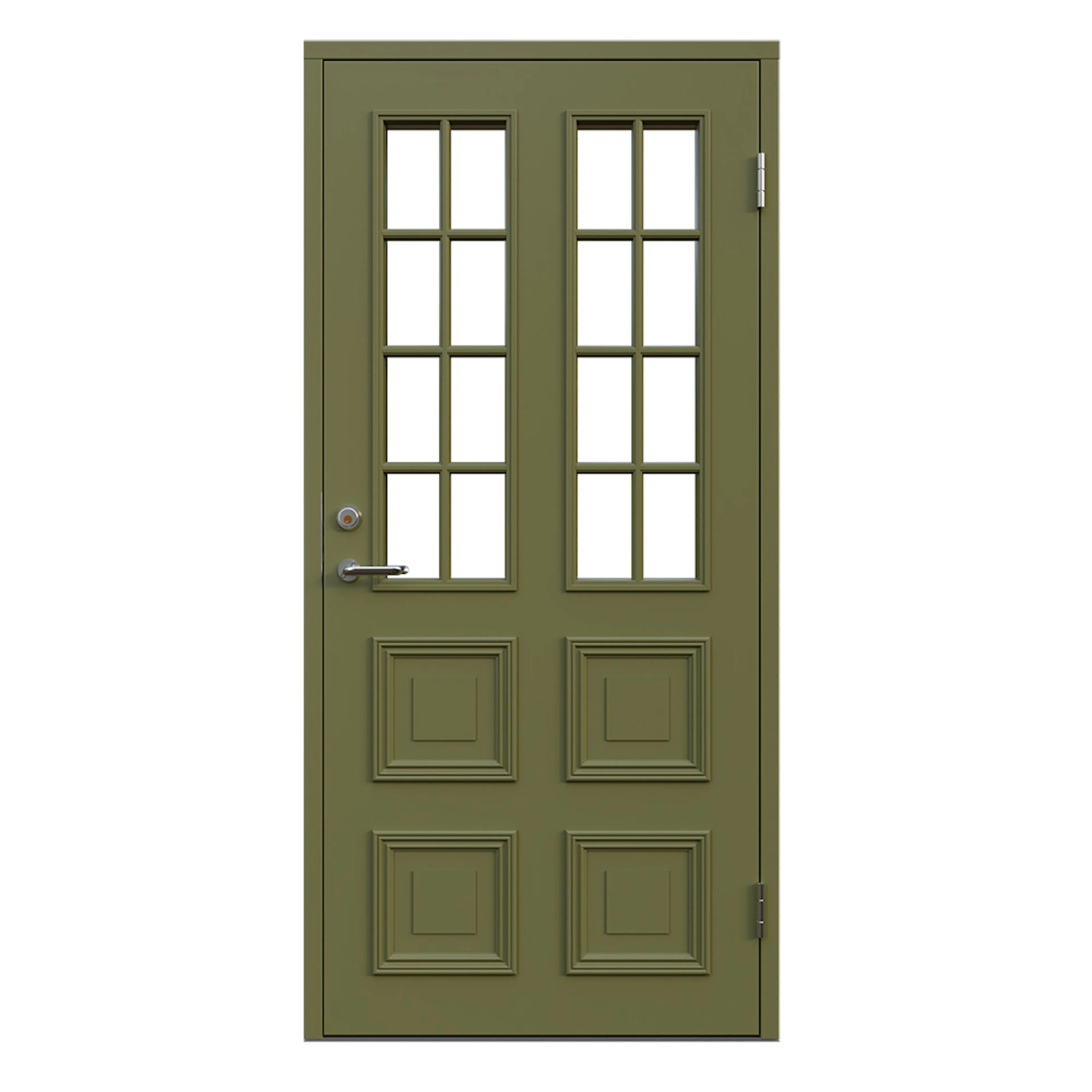 Ytterdörr Leksandsdörren Glasmästeri Glas Eco74 RC2N