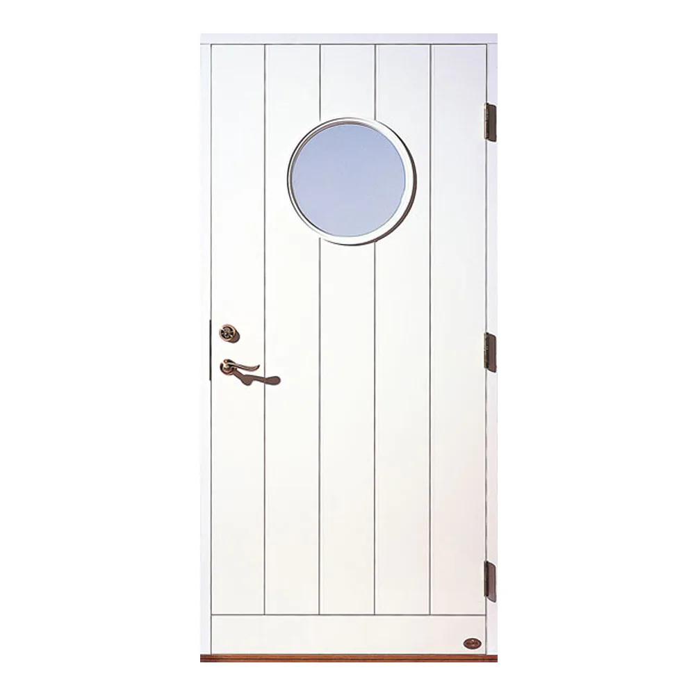 Ytterdörr Leksandsdörren Tunsta Runt Glas Eco74 RC2N