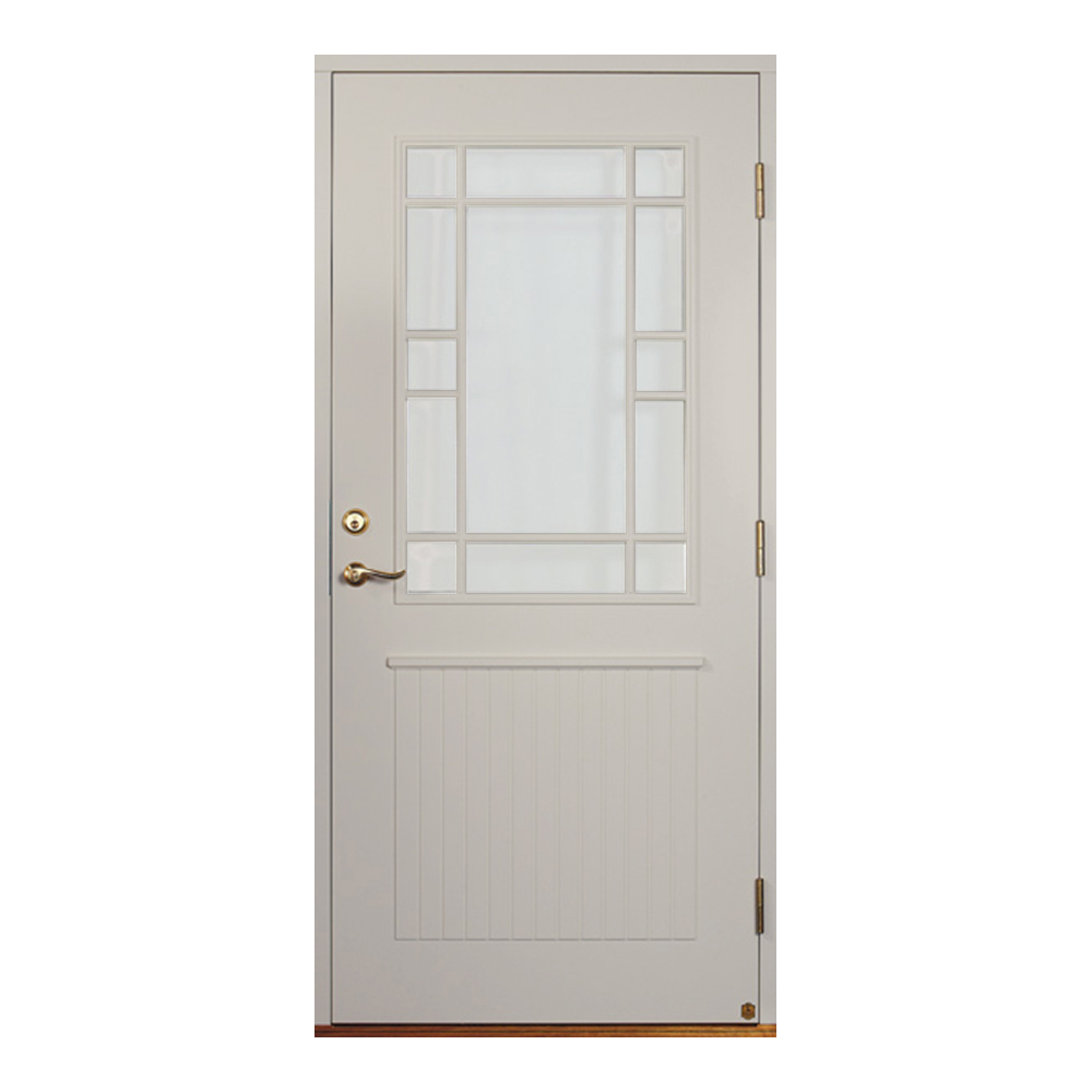 Ytterdörr Leksandsdörren Källberget Glas Eco74 RC2N