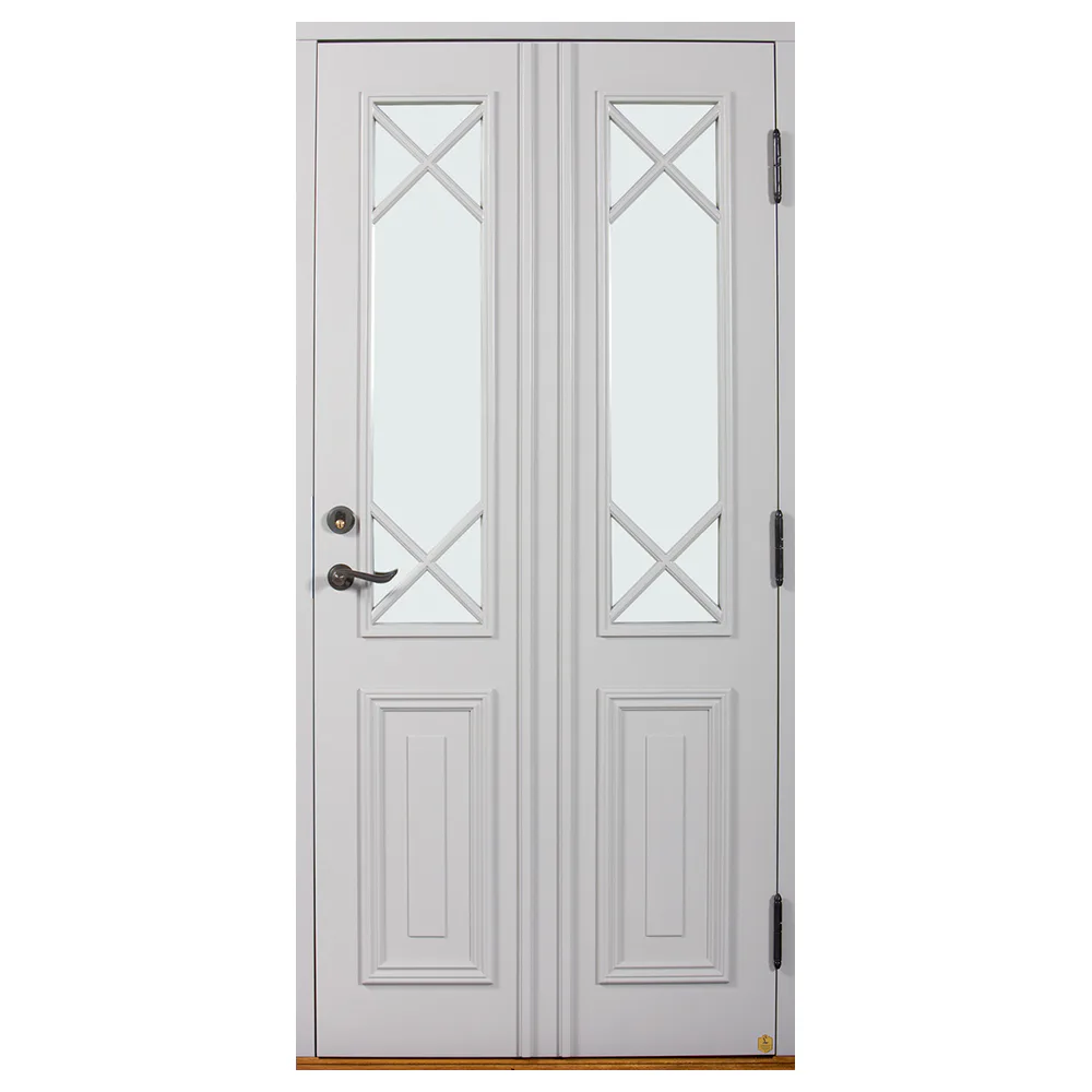 Ytterdörr Leksandsdörren Klockarberg Klarglas Eco74 RC2N