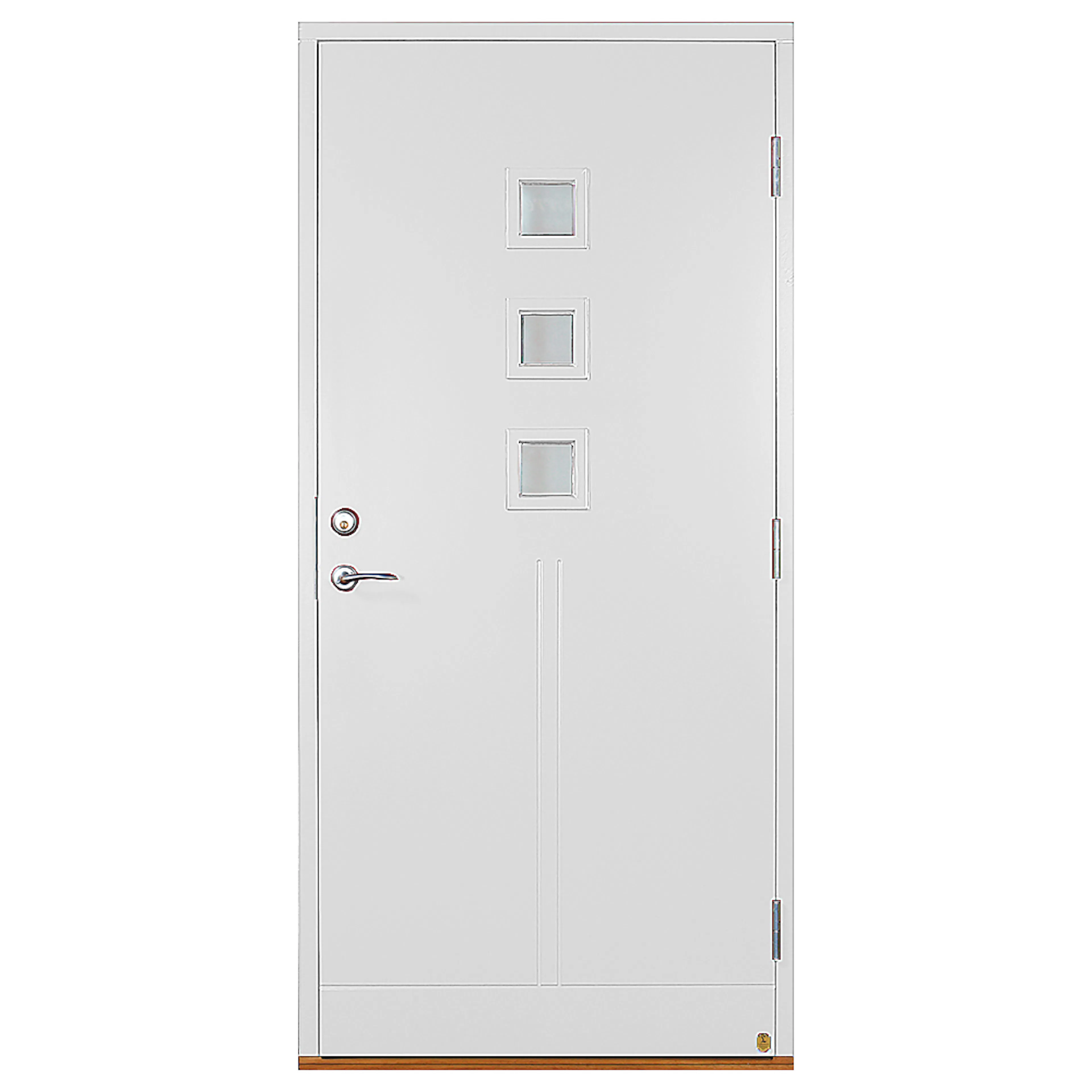 Ytterdörr Leksandsdörren Saltö Klarglas Eco74 RC2N