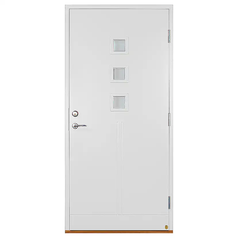 Ytterdörr Leksandsdörren Saltö Klarglas Eco74 RC2N