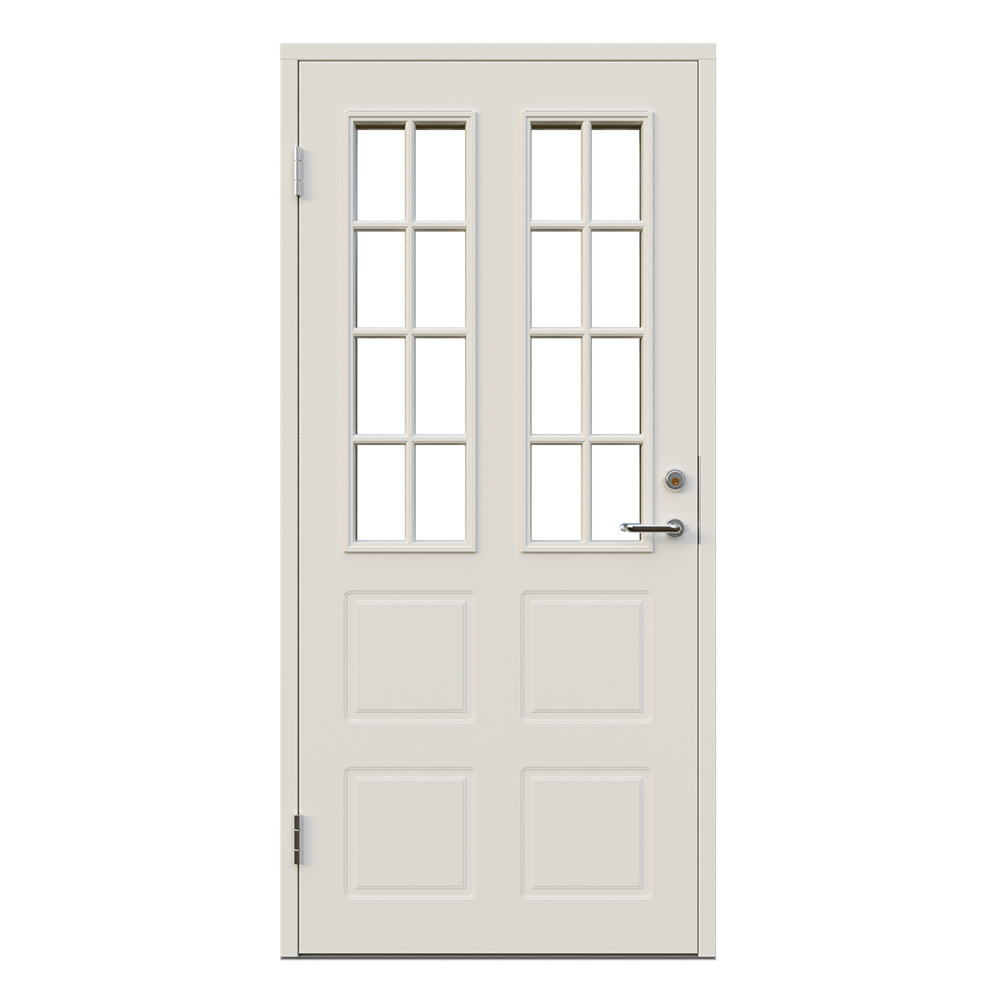 Ytterdörr Leksandsdörren Styrsjöbo Klarglas Eco74 RC2N